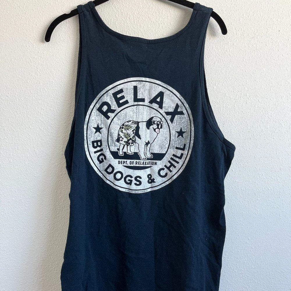 Big Dogs Men's Relax Tank Top | Navy Blue | Size Large